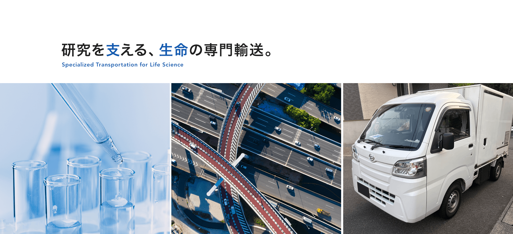 研究を支える、生命の専門輸送。